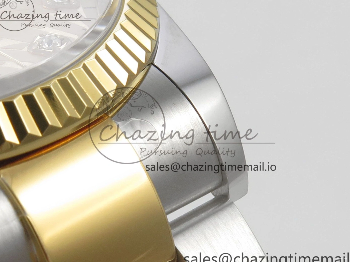 MiroTime 0327 SunProtective DateJust 36 SS YG ARF 1:1 Best Edition 904L Steel YG Leaf Diamonds Dial on Oyster Bracelet SH 87